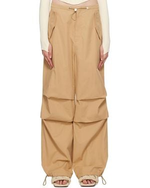 Dion Lee Brown Elasticized Pants - Multicolour