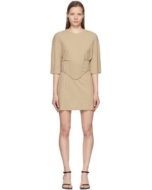 Dion Lee Cotton Mini Dress - Black