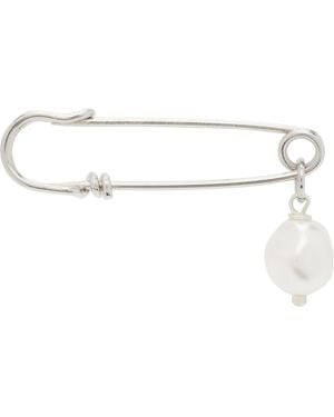 Justine Clenquet Chelsea Single Earring - White