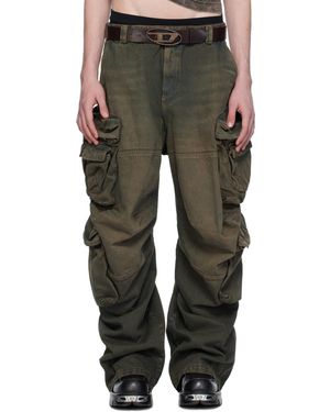 DIESEL Ssense Exclusive Denim Cargo Trousers - Multicolour