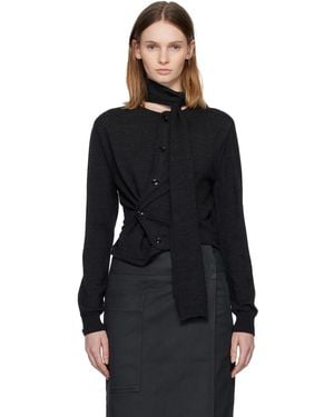 Lemaire Twisted Cardigan - Black