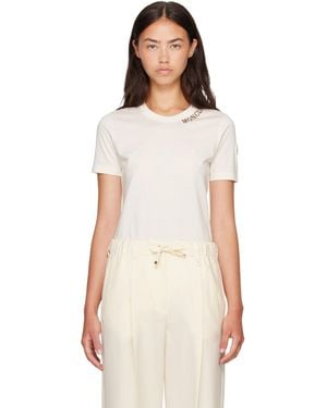 Moncler Off- S/S Jersey T-Shirt - White