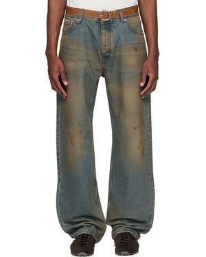 Jacquemus Tan 'The Berger De-Nîmes Denim' Jeans - Grey
