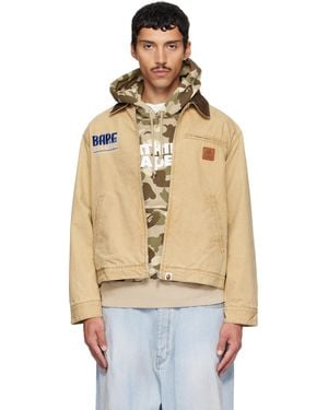 A Bathing Ape Work Jacket - Metallic