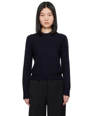 Jil Sander ネイビー クルーネックセーター - ブラック