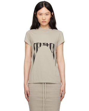Rick Owens オフホワイト Porterville Small Level Tシャツ - ナチュラル