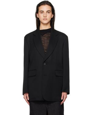 WOOYOUNGMI Wool Single Blazer - Black