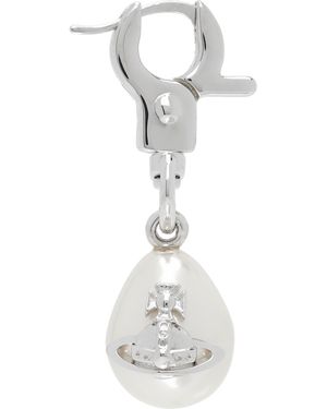 Vivienne Westwood Claude Single Earring - White
