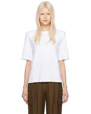Frankie Shop ホワイト Carrington Tシャツ