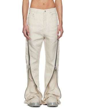 Rick Owens オフホワイト Hollywood Bolan Banana ジーンズ