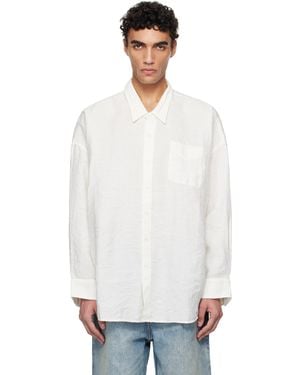 R13 Drop Neck Shirt - White
