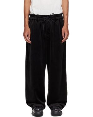 Y-3 Velvet Corduory Track Trousers - Black