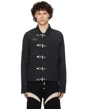 THUG CLUB Scarred Bio Soldier Jacket - Black