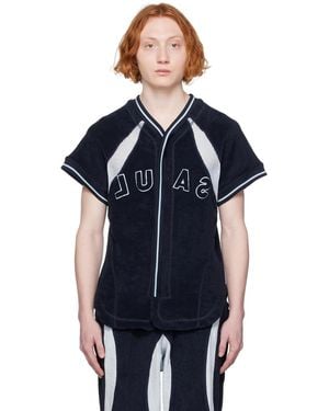 Saul Nash Panelled Shirt - Blue