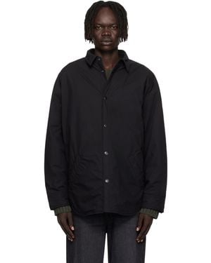 Acne Studios Button-Up Overshirt - Black