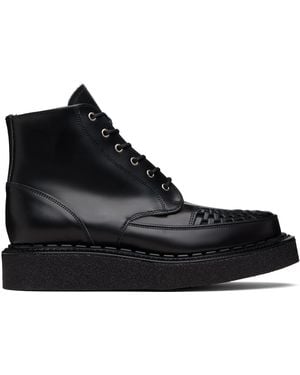 George Cox Skipton Eyelet Boots - Black