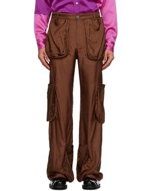 Edward Cuming Cargo Pocket Pants - Red