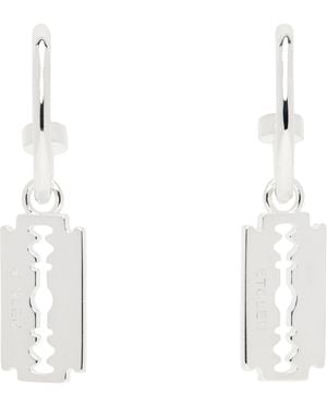Stolen Girlfriends Club Stolen Razor Anchor Sleepers Earrings - White