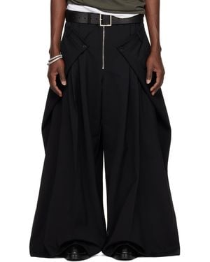 Lu'u Dan Ssense Exclusive Super Big Tailored Trousers - Black