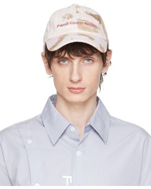 Feng Chen Wang Embroidered Cap - White