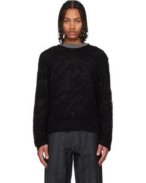Our Legacy Double Lock U Neck Jumper - Black