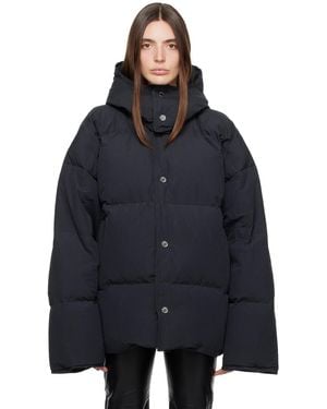 Nanushka Black Jolyn Down Jacket - Blue