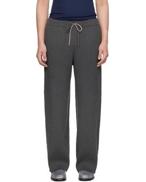 Charles Jeffrey Animal Knitted Jogger Joggers - Black