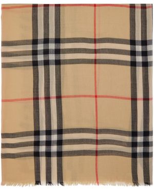 Burberry Écharpe En Laine À Carreaux - Multicolore