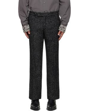 Ernest W. Baker Loose Fit Flare Pants - Black