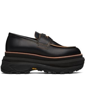 Sacai Leather Loafers - Black