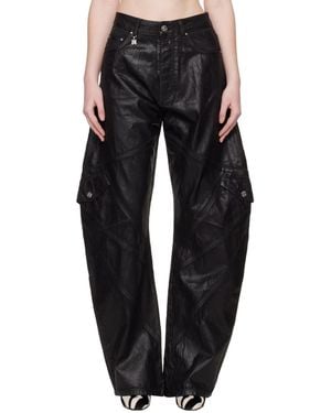 Amiri Waxed Panelled Jeans - Black