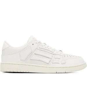 Amiri Off- Skel-Top Low Sneakers - White