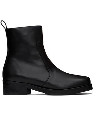 Studio Nicholson Bottes Noires À Bout Carré