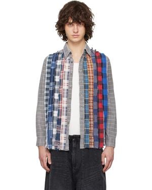 Needles Flannel Ribbon Shirt - Blue