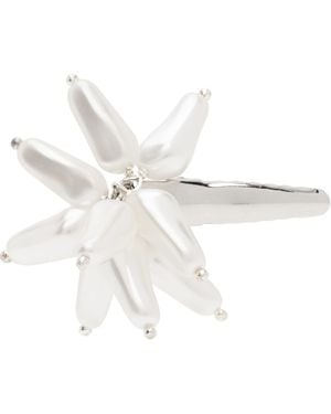 Justine Clenquet Moon Hair Clip - White