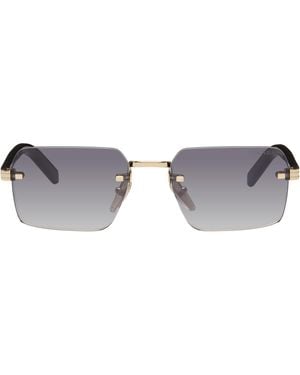 Prada Iconic Metal Plaque Sunglasses - Grey
