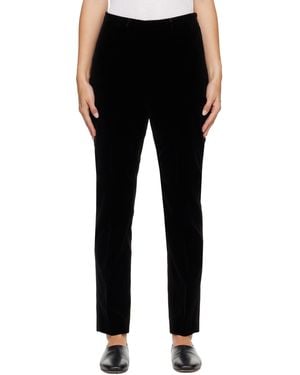 Rohe Cigarette Leg Velvet Pants - Black