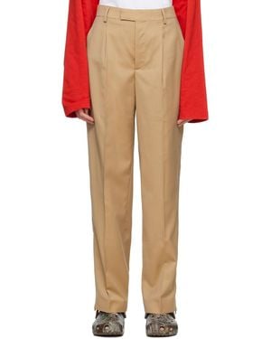 VTMNTS Tan Tailo Trousers - Multicolour