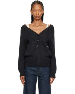 Our Legacy Country Henley Jumper - Black