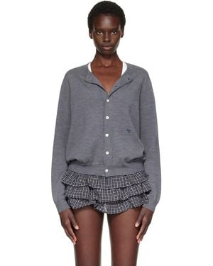 HOMMEGIRLS Crew Cardigan - Gray