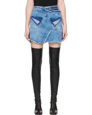 OTTOLINGER Reversed Denim Miniskirt - Blue