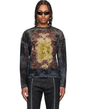 Jean Paul Gaultier 'The Oversized Médaillon' Top - Black