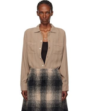 Needles Open Collar Shirt - Black