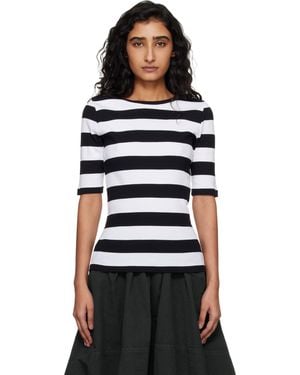 YMC Striped T-Shirt - Black