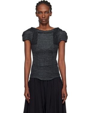 Kiko Kostadinov Compass Jersey Blouse - Black