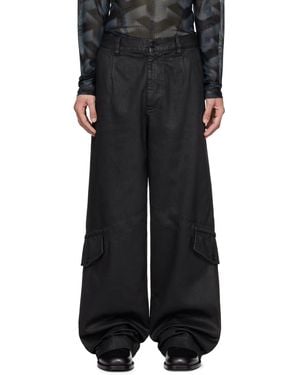 【Dries Van Noten】ブラック ハンマーループ カーゴパンツ メンズ Dries Van Noten ハンマーループ カーゴパンツ ブラック