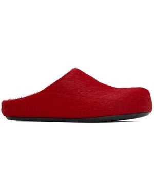 Marni Fussbett Sabot Slip-on Loafers - Red