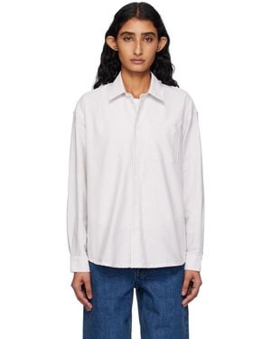 A.P.C. Logo Boyfriend Shirt - White