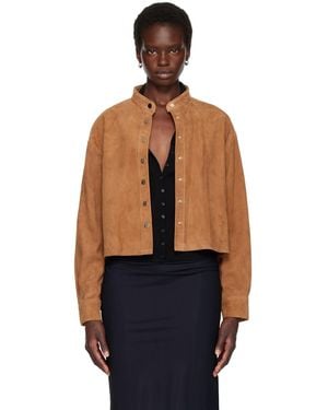 Nour Hammour Lucien Suede Jacket - Blue