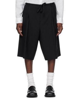 SOSHIOTSUKI Wool Judo Shorts - Black
